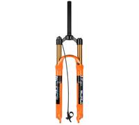 LHHL VTT Fourche À Suspension Vélo 26 27,5 29 Pouces Ressort De L'air Droit 1-1/8" Fourche Avant Vélo HL RL Voyage 105mm Frein À Disque QR 9mm(Remote Control,29in)