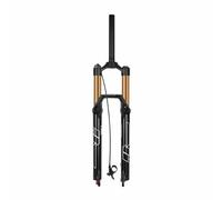 LHHL VTT Fourche Avant Velo 27.5 29 Pouce Amortisseur d'air Fourche À Suspension Vélo Verrouillage À Distance Voyage 120/140mm QR 9mm XC/AM Réglage De L'amortissement(140mm,27.5"-Gold)