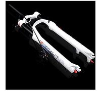 LHHL VTT Fourche Suspendue pour Vélo 26 27.5 29" Double Soupape d'air Réglage du Rebond Tube Droit 28,6mm QR 9mm Voyage 105mm Verrouillage Couronne Frein Disque Choc Ultra-léger XC