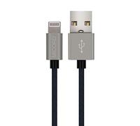 Lhiabnn 0,9 m de synchronisation de chargement rapide câble Lightning, Apple MFI Certifié chargeur en nylon tressé Cordon de données compatible avec l'iPhone X 8 8 Plus 7 7 Plus 6 6 Plus 5S iPad Pro Air 2 iPad Mini 2 C/Black