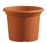 Lhicum Geo Pot à plantes en plastique Rond 30cm x 23cm Terre cuite
