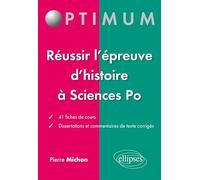 L'histoire à l'entrée de Sciences Po: Fiches et dissertations corrigées