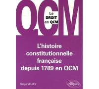 L'histoire constitutionnelle française depuis 1789 en QCM