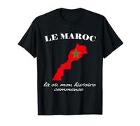 L'histoire de la carte du Maroc commence une culture patrimoniale fière T-Shirt