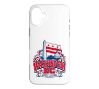 L'histoire de Washington DC VIT Ici : Monuments rétro du Quartier Coque pour iPhone 16 Plus