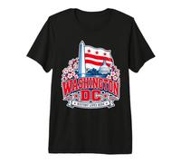 L'histoire de Washington DC VIT Ici : Monuments rétro du Quartier T-Shirt Haut de Gamme