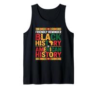 L'histoire des Noirs est l'histoire américaine BHM African Heritage Débardeur
