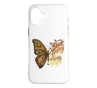 L'histoire des Noirs est Une Histoire Vivante Mandala Butterfly Coque pour iPhone 16 Plus