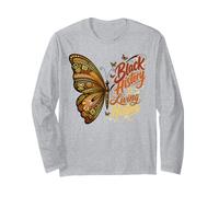 L'histoire des Noirs est Une Histoire Vivante Mandala Butterfly Manche Longue