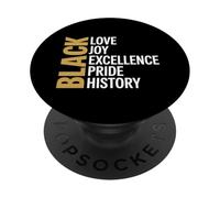 L'histoire des Noirs Signifie fierté Africaine PopSockets PopGrip Adhésif