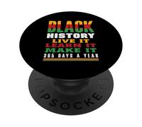 L'histoire des Noirs, Vivre-la, apprends-la, Fais-la PopSockets PopGrip Adhésif