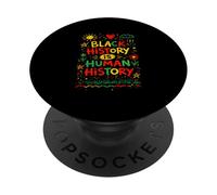 L'histoire Noire est l'histoire Humaine égalité fierté PopSockets PopGrip Adhésif