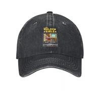 LHJHZDJC À The Drive in, Monitor Band Logo Chapeau en Denim Léger Chapeaux Hommes Casquette De Baseball Homme