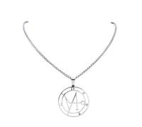 LHJHZDJC Collier pour homme et femme tendance 2026 Archange Gabriel Sigil DEL SOL Collier sculpté icône sept anges arches bijoux colliers pour tous les jours cadeau décontracté