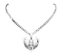 LHJHZDJC Collier pour homme et femme tendance avec lune Claddagh Cœur Trinité nœud celtique Collier femme Opale Pierre Colliers Bijoux quotidiens Cadeau décontracté
