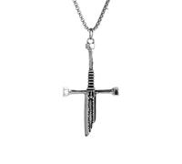 LHJHZDJC Collier rétro punk avec pendentif en forme d'épée brisée pour homme et femme - Pour cyclisme, moto, streetwear - Cadeau décontracté