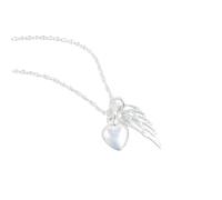 LHJHZDJC Collier souvenir en forme de cœur avec aile pour perte de mère, père, maman, papa, mari, bébé, fausse couche, condoléances, deuil, cadeau commémoratif, accessoire streetwear pour homme et