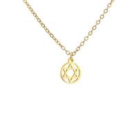 LHJHZDJC Collier tendance pour homme et femme - Collier étoile de David - Couleur or - Hexagramme Israël - Judaïsme juif - Cadeau idéal pour elle et lui