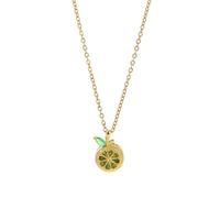 LHJHZDJC Colliers Bijoux de Mode Collier Pendentif en Cristal Vert Citron Exquis pour Les Femmes Style coréen Créatif Collier de Fruits Fille Décoration Quotidienne Bijoux Cadeaux