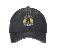LHJHZDJC Drôle Vintage, Crochet Imprimé, Parce Que c’est Mal Trucker Chapeau Casquette légère Casquette Femme Casquette Homme Été