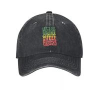 LHJHZDJC Let’s Get Together & Feel Alright, Imprimer Cap Outdoor Adventures Casquettes pour Hommes Casquette de Baseball pour Hommes