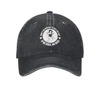 LHJHZDJC N’ayez Pas Peur de Monter sur Le Dessus s’il Meurt, Humoristique, Dessin animé Design Cap Chapeau d’été léger Casquette de Baseball Hommes