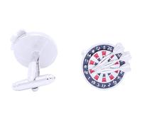 LHJHZDJC Paire de boutons de manchette en forme de dés de golf en forme de globe - Cadeau pour elle - En acier inoxydable