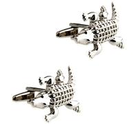 LHJHZDJC Paire de boutons de manchette tendance en forme d'animal pour homme Motif crocodile Scorpion Dinosaure Requin Cadeau pour elle Pendentif en acier inoxydable