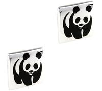 LHJHZDJC Paire de boutons de manchette tendance en forme d'animal pour homme Panda Hibou Bug Cadeau pour elle Pendentif en acier inoxydable