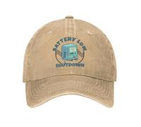 LHJHZDJC Retro Adventure Batterie Low Time Casquettes de Baseball Hommes Femmes en détresse Lavé Snapback Cap Activités de Plein air Casquettes Cadeaux Chapeau