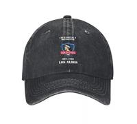 LHJHZDJC Retro Social Y Deportivo Colo-Colo Casquette de Baseball Unisexe Style Vieilli Denim délavé Couvre-Chef Campeon De Chile Casquettes de Football Casquette