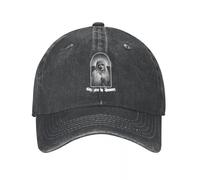 LHJHZDJC Vintage Dire Oui Au Ciel Paroles Nun Casquette de Baseball Unisexe Style Détressé Denim Couvre-Chef Casquettes Chapeau