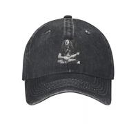 LHJHZDJC Vintage Guitare Dimebag Darrell Denim Chapeau Durable pour Toutes Les Saisons Casquettes Femmes Cap Homme Été