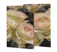 LHJKB Couverture de livre imprimée bouquet jaune clair de 21,8 × 35,9 cm, couverture de journal en cuir durable unisexe, coque de carnet personnalisée.