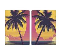LHJKB Housse de protection pour passeport en polyuréthane durable, belles images de coucher de soleil imprimées, housse de protection mignonne pour passeport pour femmes et hommes, housse de passeport