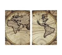 LHJKB Housse de protection pour passeport en polyuréthane durable, motif carte du monde antique imprimé globe mignon, housse de protection pour passeport pour femmes et hommes, housse de passeport