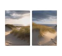 LHJKB Housse de protection pour passeport en polyuréthane durable, motif dunes de plage, housse de protection mignonne pour passeport pour femmes et hommes, housse de passeport résistante à l'usure,