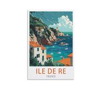 LHJOIUN Poster de voyage vintage France Ile de Re 20 x 30 cm Art moderne pour décoration d'intérieur