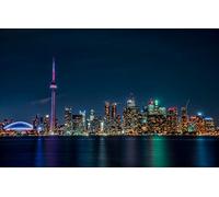 LHJOYSP Puzzles en Bois Adulte 1000 Pieces Ville Toronto, Ontario, Canada 75x50cm