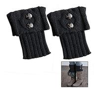 LHKJ 1 Paires Bas Guêtre Jambières Legging Chausettes Hiver Chaud Tressé Tricot Femme