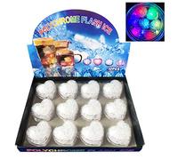 LHKJ 12 Pcs Coloré Glaçon Lumineux LED pour Boire du vin, Tour de Champagne, Mariage, Décoration de Noël