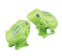 LHKJ 2 Pcs Lastique Jumping Frog Amusants éducatifs pour Enfants, Vert