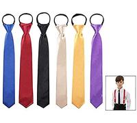 LHKJ 6 Pièces Cravate Garçon Enfant, Mariage Cravate pour Bebe