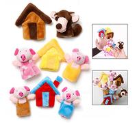 LHKJ 8Pcs Marionnettes à Doigts, Marionnette Conte Poupée pour Enfants, Éducatifs Finger Puppets Fairy Peluche Marionnettes Poupée