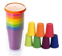 LHKJ Arc en Ciel Tasses pour Enfants, Plastique, Neo Verres Plastique