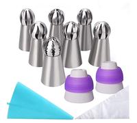 LHKJ Poche à Douille Silicone avec Buse pour Décoration de Tarte, Biscuit, Pâtisserie, Bonbon et Gâteau - DIY