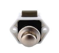LHKQHRDL Verrou à bouton-poussoir for camping-car, diamètre 20 mm, for caravane, bateau, camping-car, armoire, tiroir, quincaillerie for meubles, 1 pièce(WHITE)