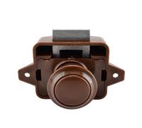 LHKQHRDL Verrou à bouton-poussoir for camping-car, diamètre 26 mm, for caravane, bateau, camping-car, armoire, tiroir, quincaillerie for meubles, 1 pièce(Brown)