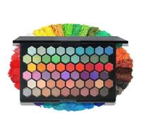 LHLXZQ 54 couleurs Palette de fards à paupières professionnelles, mat nacré néon makeup palette, longue durée avec la combinaison parfaite de nuances pour créer un œil captivant#2