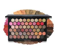 LHLXZQ 54 couleurs Palette de fards à paupières professionnelles, mat nacré néon makeup palette, longue durée avec la combinaison parfaite de nuances pour créer un œil captivant#1